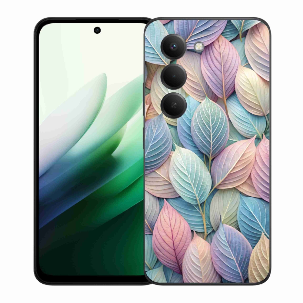 Gélový kryt mmCase na Xiaomi Redmi 15 5G (169mm) - pastelové listy