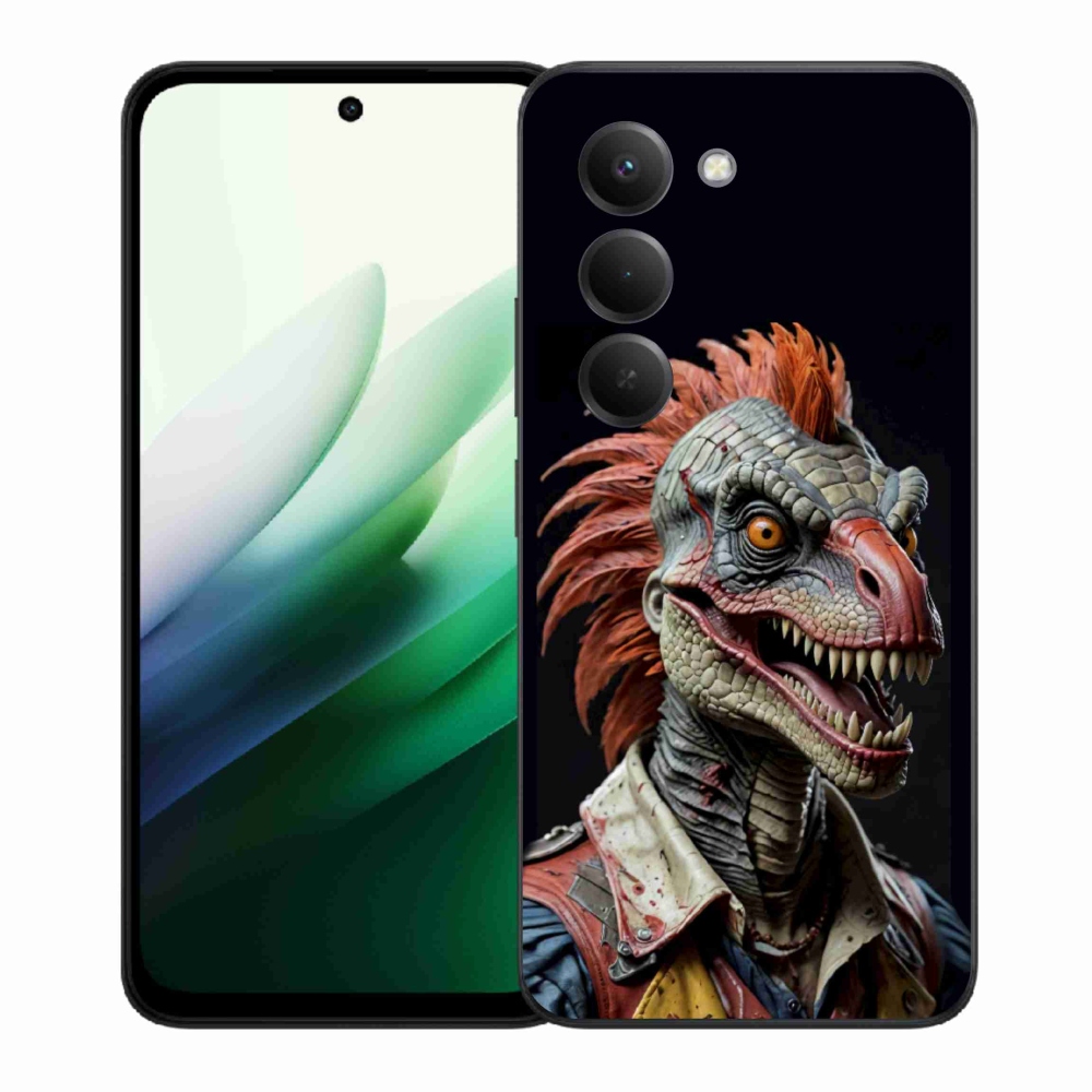 Gélový kryt mmCase na Xiaomi Redmi 15 5G 169mm - punk dinosaurus
