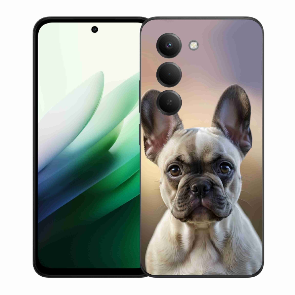 Gélový kryt mmCase na Xiaomi Redmi 15 5G 169mm - roztomilý francúzsky buldoček