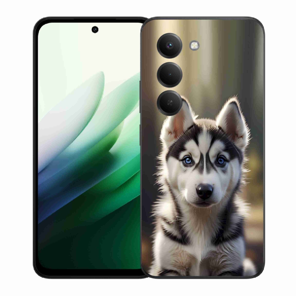 Gélový kryt mmCase na Xiaomi Redmi 15 5G 169mm - roztomilý sibírsky husky