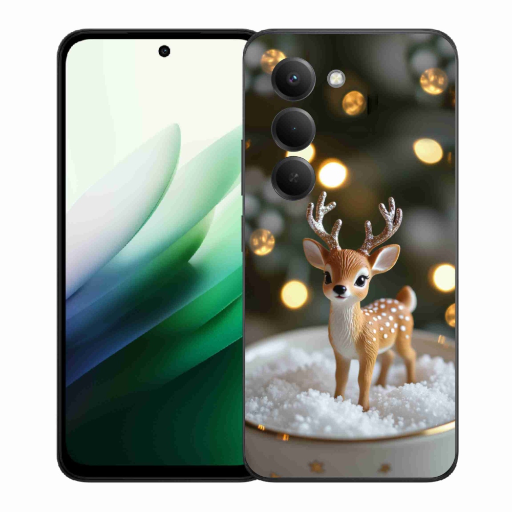 Gélový kryt mmCase na Xiaomi Redmi 15 5G 169mm - roztomilý vianočný jeleň
