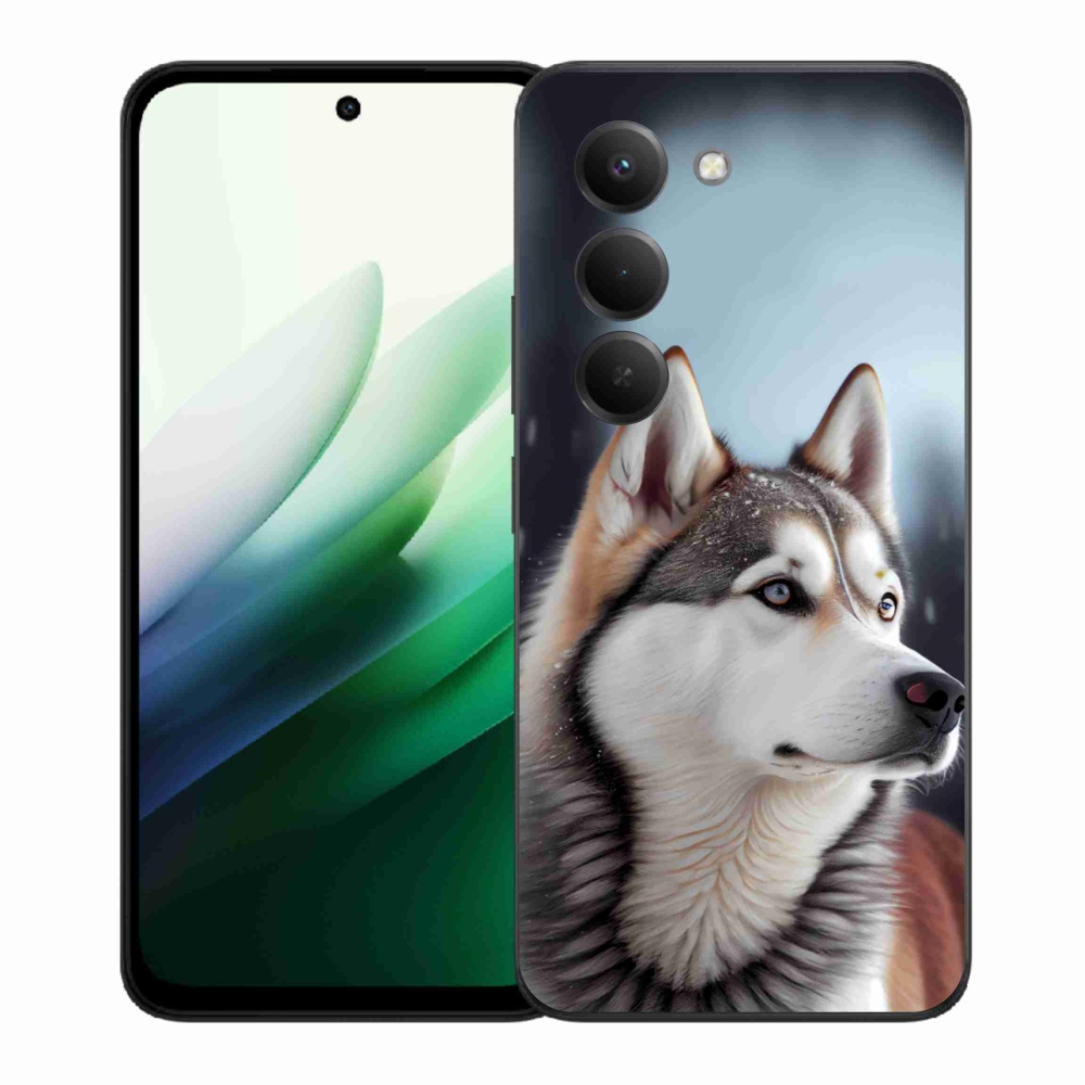 Gélový kryt mmCase na Xiaomi Redmi 15 5G 169mm - sibírsky husky