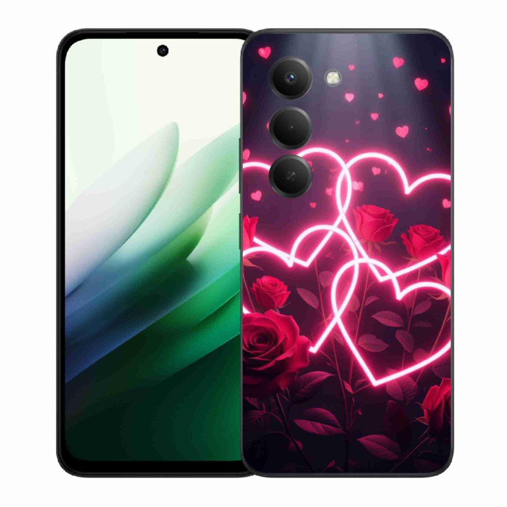 Gélový kryt mmCase na Xiaomi Redmi 15 5G (169mm) - srdce lásky