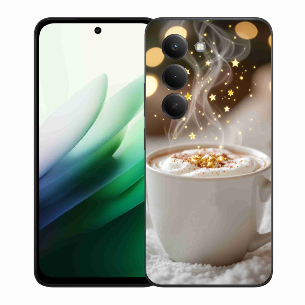 Gélový kryt mmCase na Xiaomi Redmi 15 5G (169mm) - vianočný horúci nápoj