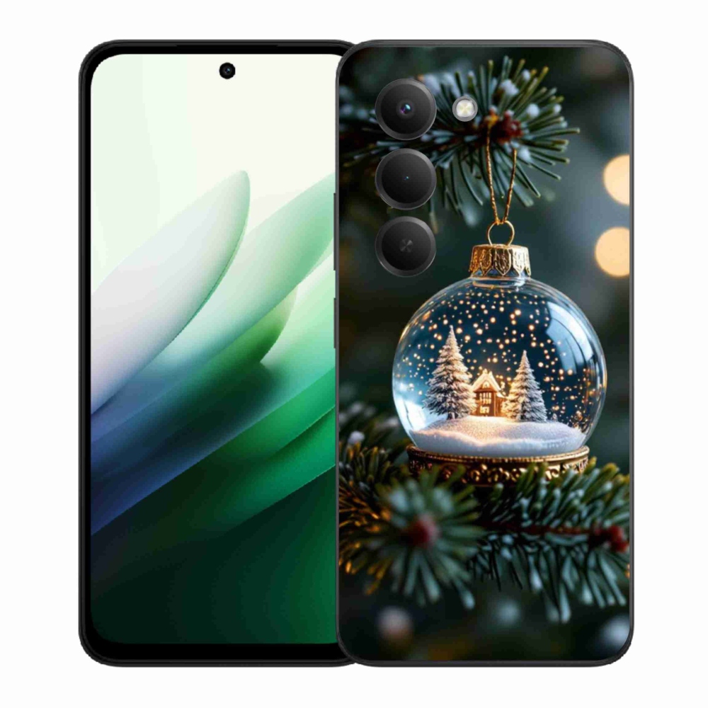 Gélový kryt mmCase na Xiaomi Redmi 15 5G (169mm) - vianočné gule 2