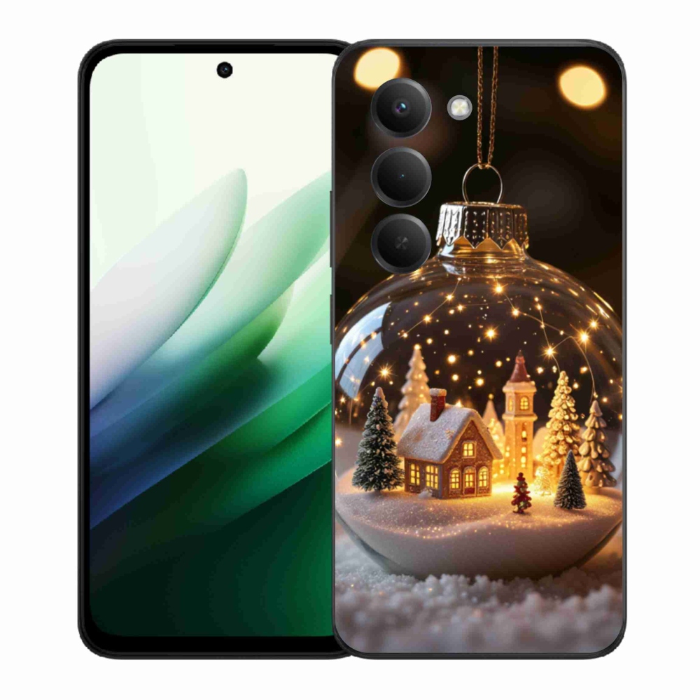 Gélový kryt mmCase na Xiaomi Redmi 15 5G (169mm) - vianočné gule 3