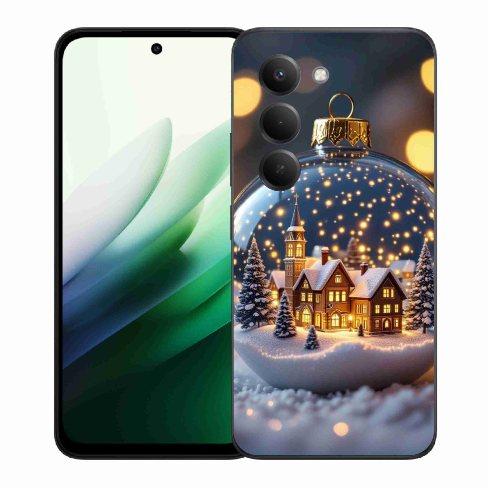 Gélový kryt mmCase na Xiaomi Redmi 15 5G (169mm) - vianočné gule 4