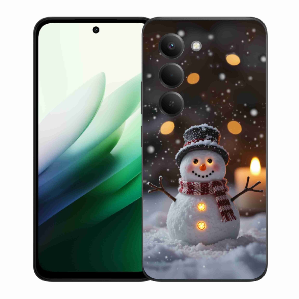 Gélový kryt mmCase na Xiaomi Redmi 15 5G 169mm - veselý snehuliak