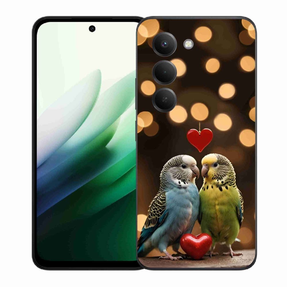 Gélový kryt mmCase na Xiaomi Redmi 15 5G 169mm - zamilovaní papagáje