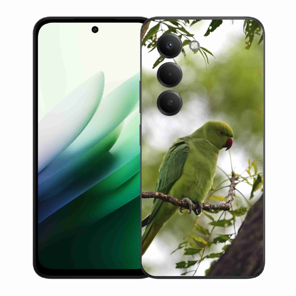 Gélový kryt mmCase na Xiaomi Redmi 15 5G (169mm) - zelený papagáj