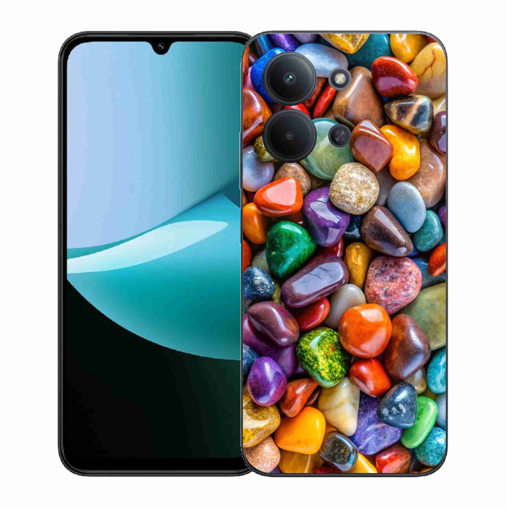 Gélový kryt mmCase na Xiaomi Redmi 15C (171mm) / Poco C85 4G (171mm) - farebné kamienky