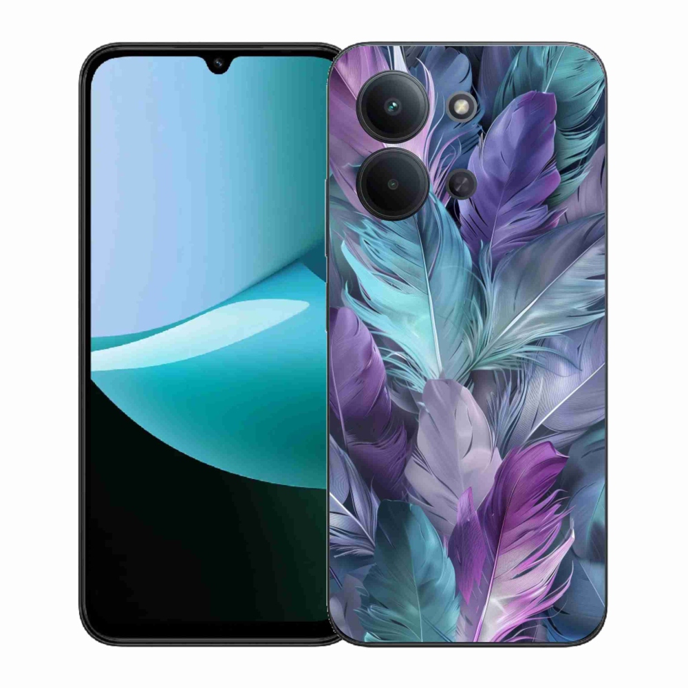 Gélový kryt mmCase na Xiaomi Redmi 15C (171mm) / Poco C85 4G (171mm) - farebné perie 2