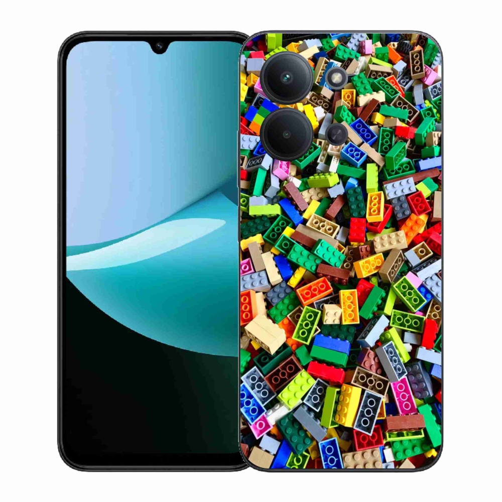 Gélový kryt mmCase na Xiaomi Redmi 15C (171mm) / Poco C85 4G (171mm) - farebné stavebné kocky