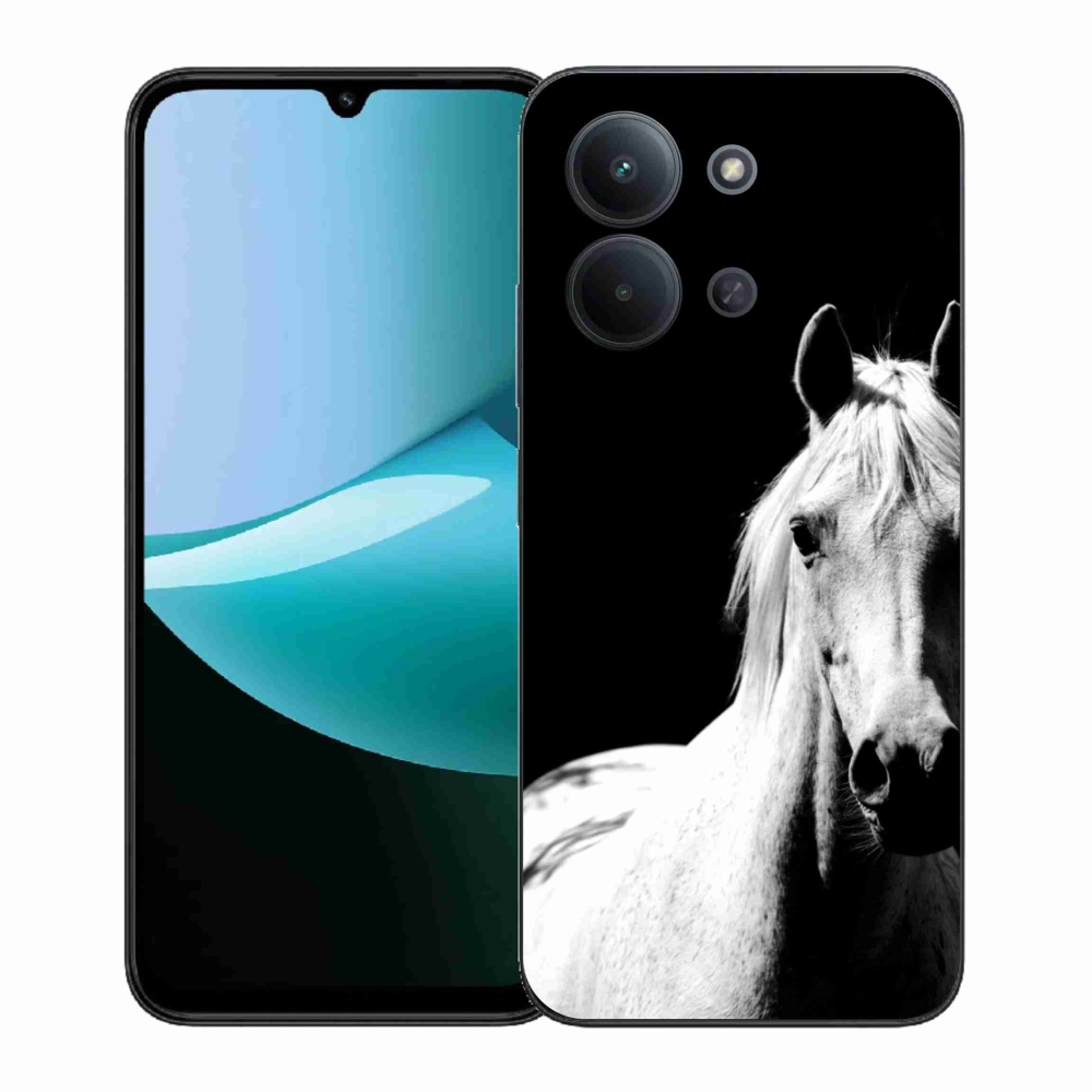 Gélový kryt mmCase na Xiaomi Redmi 15C (171mm) / Poco C85 4G (171mm) - biely kôň 5