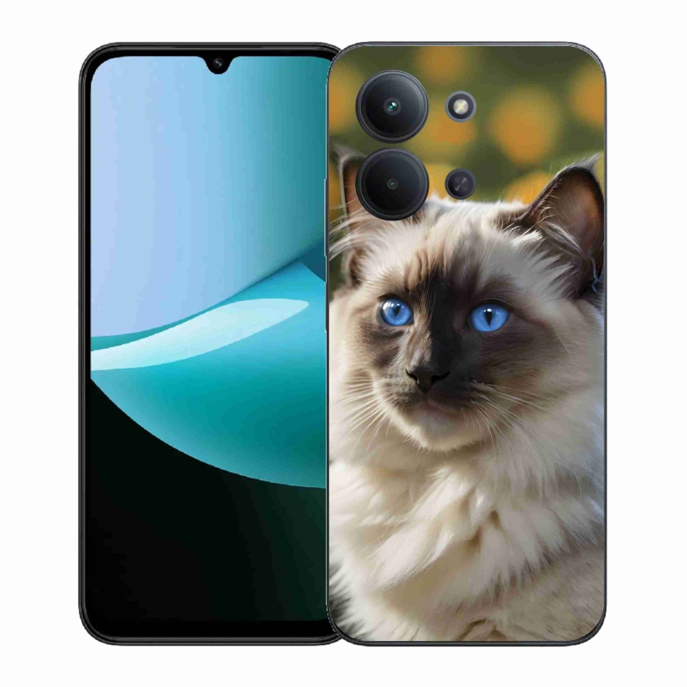 Gélový kryt mmCase na Xiaomi Redmi 15C (171mm) / Poco C85 4G (171mm) - biely ragdoll