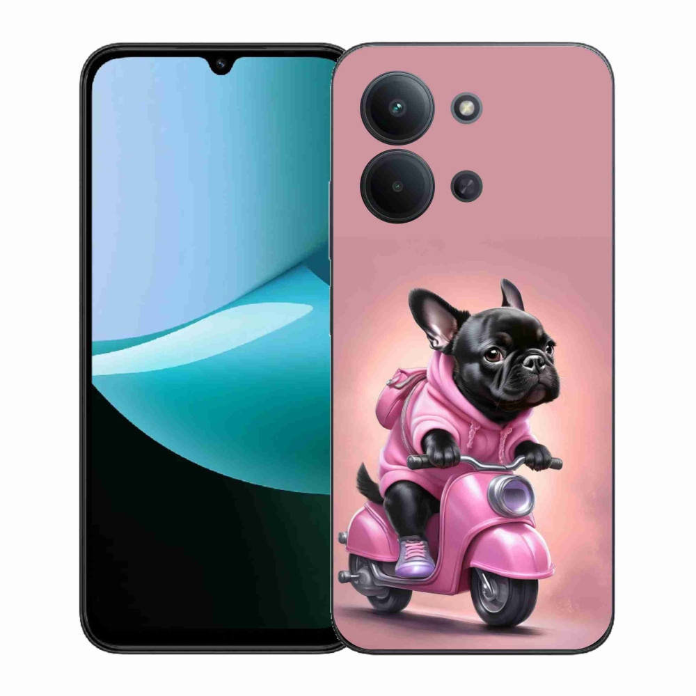 Gélový kryt mmCase na Xiaomi Redmi 15C (171mm) / Poco C85 4G (171mm) - francúzsky buldoček na skútri