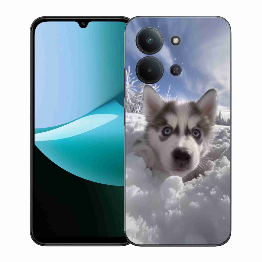 Gélový kryt mmCase na Xiaomi Redmi 15C (171mm) / Poco C85 4G (171mm) - husky v snehu