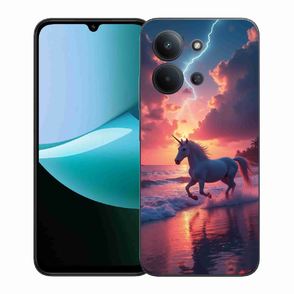 Gélový kryt mmCase na Xiaomi Redmi 15C (171mm) / Poco C85 4G (171mm) - jednorožec na pláži