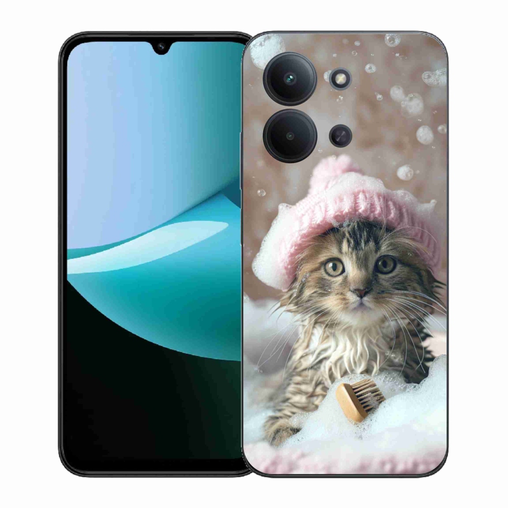 Gélový kryt mmCase na Xiaomi Redmi 15C (171mm) / Poco C85 4G (171mm) - mačiatko a kúpeľ