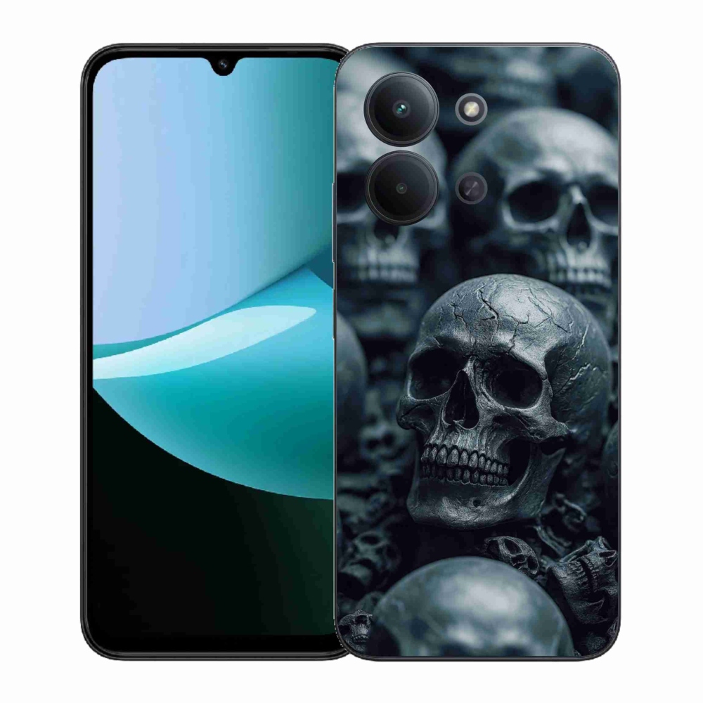 Gélový kryt mmCase na Xiaomi Redmi 15C (171mm) / Poco C85 4G (171mm) - lebka 2