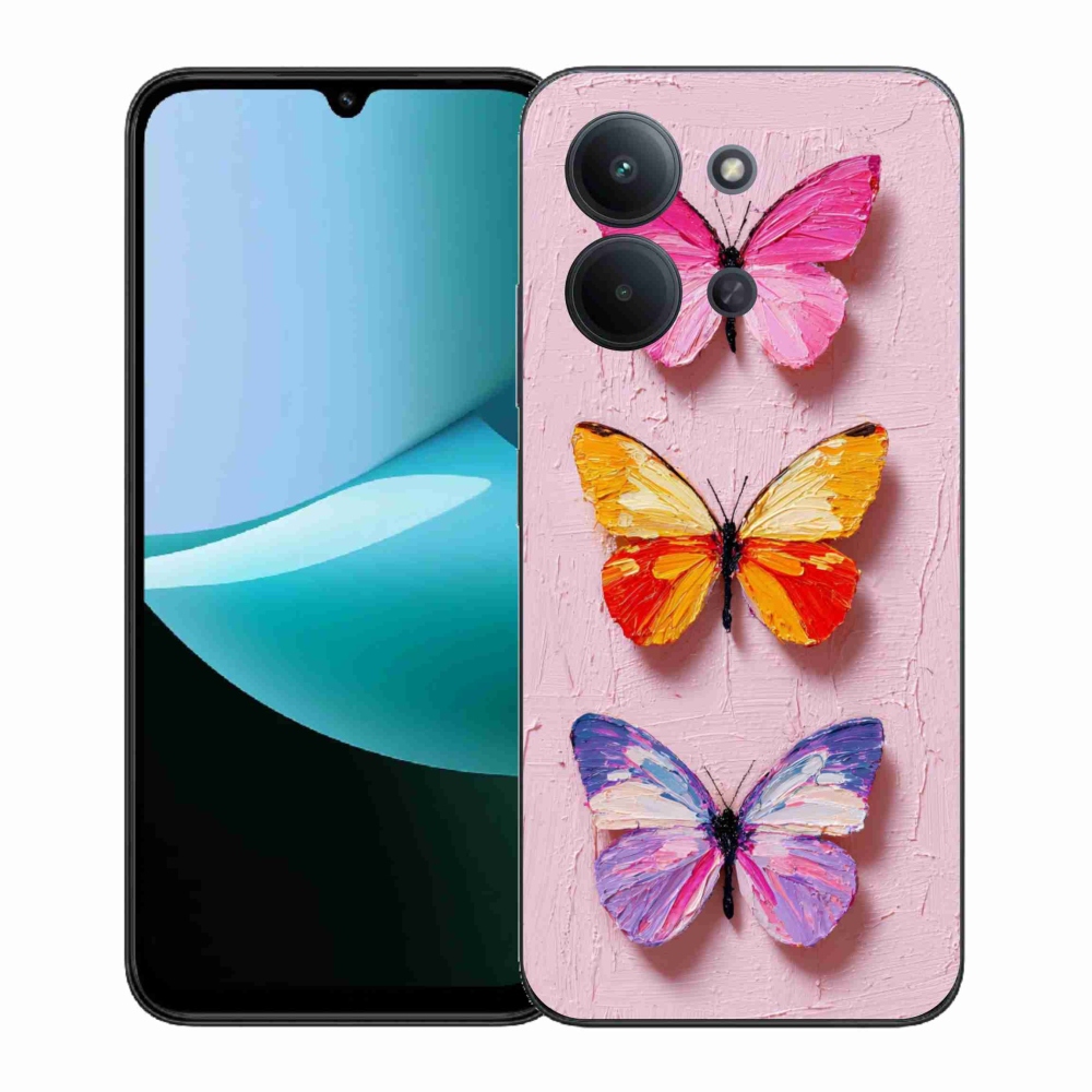 Gélový kryt mmCase na Xiaomi Redmi 15C (171mm) / Poco C85 4G (171mm) - motýlia trojica