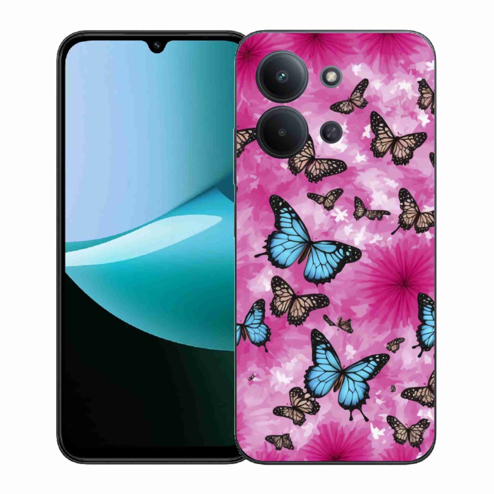 Gélový kryt mmCase na Xiaomi Redmi 15C (171mm) / Poco C85 4G (171mm) - motýlia záhrada