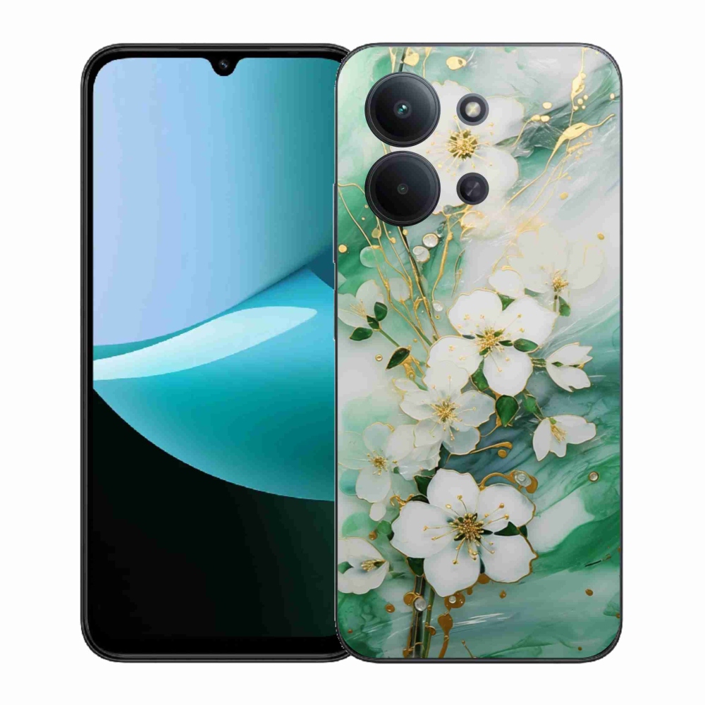 Gélový kryt mmCase na Xiaomi Redmi 15C (171mm) / Poco C85 4G (171mm) - nežné kvety