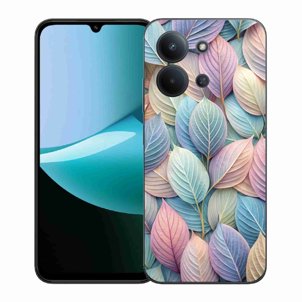 Gélový kryt mmCase na Xiaomi Redmi 15C (171mm) / Poco C85 4G (171mm) - pastelové listy