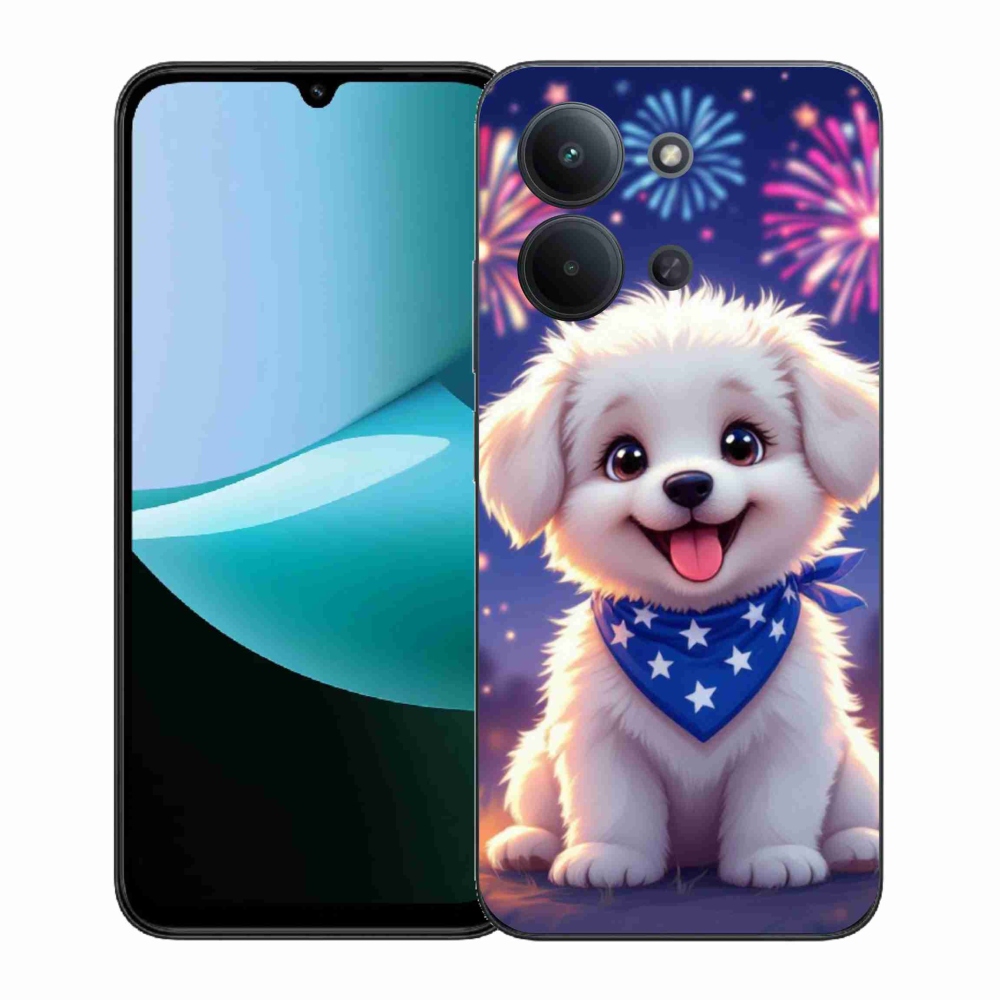 Gélový kryt mmCase na Xiaomi Redmi 15C (171mm) / Poco C85 4G (171mm) - slávnostné šteňa