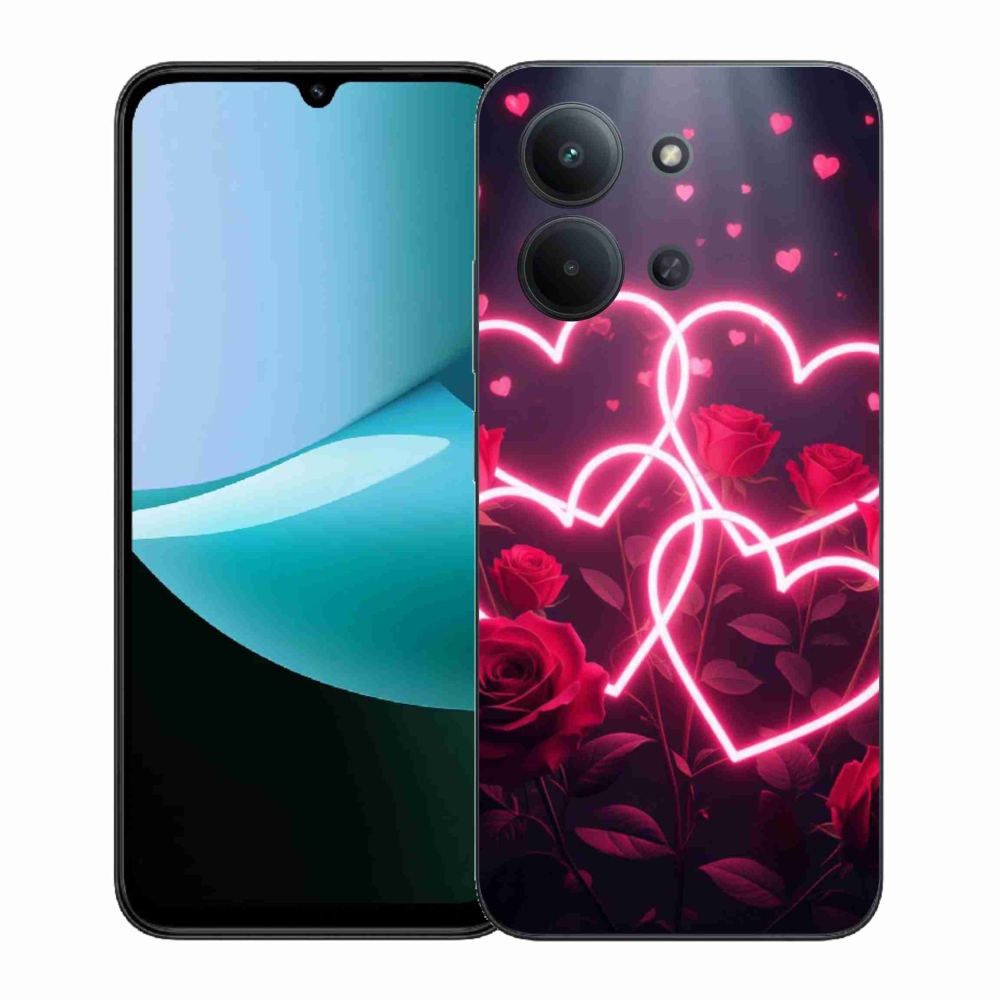 Gélový kryt mmCase na Xiaomi Redmi 15C (171mm) / Poco C85 4G (171mm) - srdce lásky