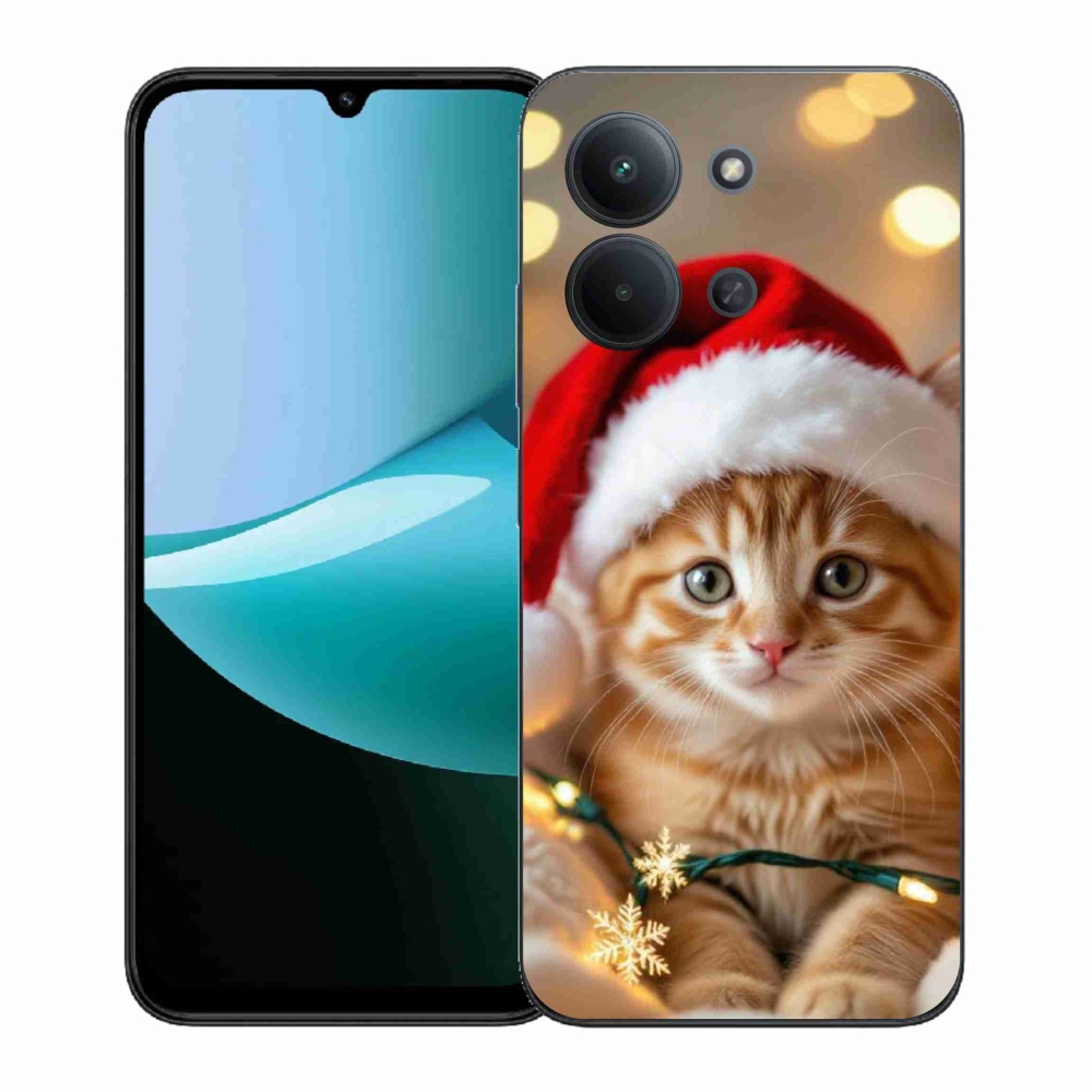 Gélový kryt mmCase na Xiaomi Redmi 15C (171mm) / Poco C85 4G (171mm) - vianočné mačiatko