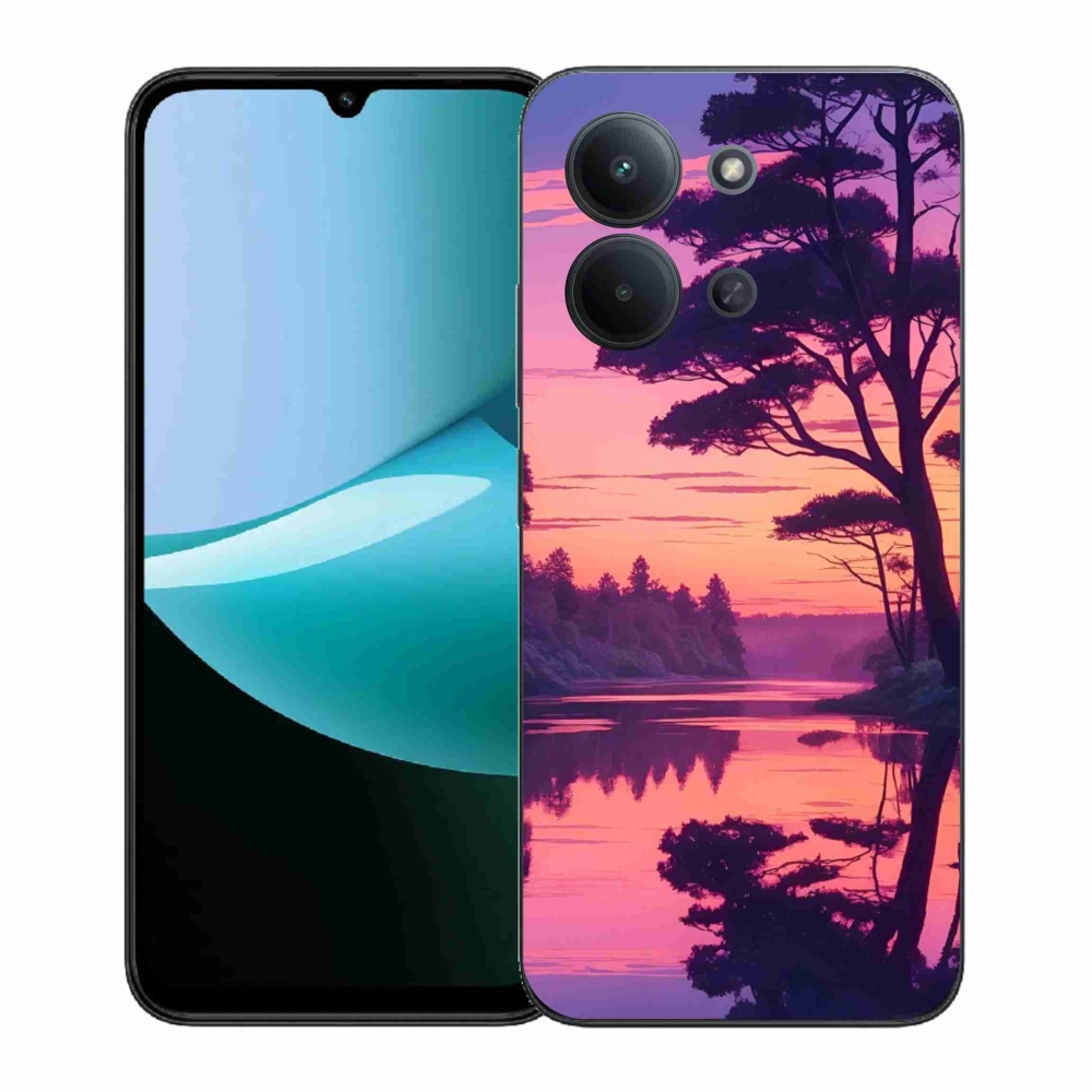 Gélový kryt mmCase na Xiaomi Redmi 15C (171mm) / Poco C85 4G (171mm) - západ slnka nad jazerom