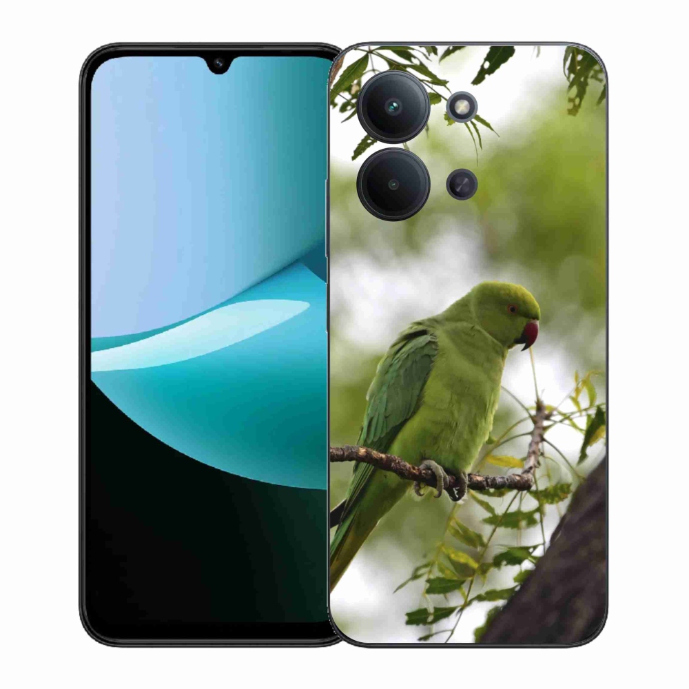 Gélový kryt mmCase na Xiaomi Redmi 15C (171mm) / Poco C85 4G (171mm) - zelený papagáj