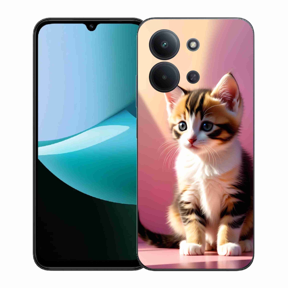 Gélový kryt mmCase na Xiaomi Redmi 15C (171mm) / Poco C85 4G (171mm) - zvedavé mačiatko 2