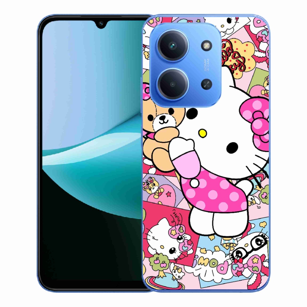Gélový kryt mmCase na Xiaomi Redmi 15C 173mm - cute kitty