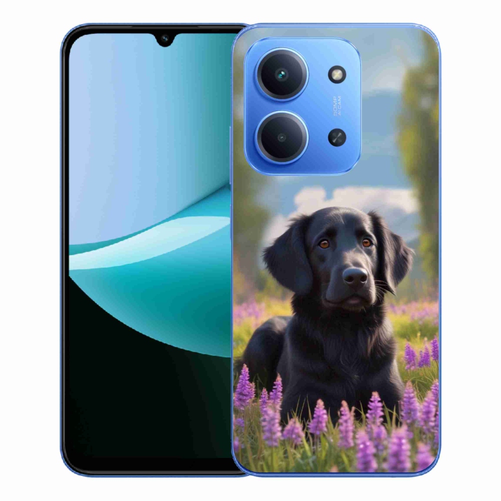 Gélový kryt mmCase na Xiaomi Redmi 15C 173mm - elegantný čierny retriever