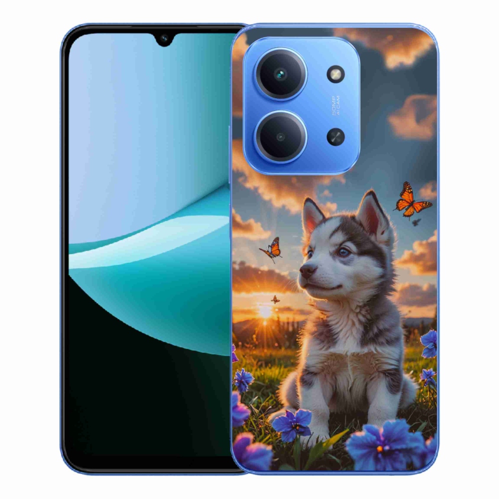 Gélový kryt mmCase na Xiaomi Redmi 15C 173mm - husky pri západe slnka