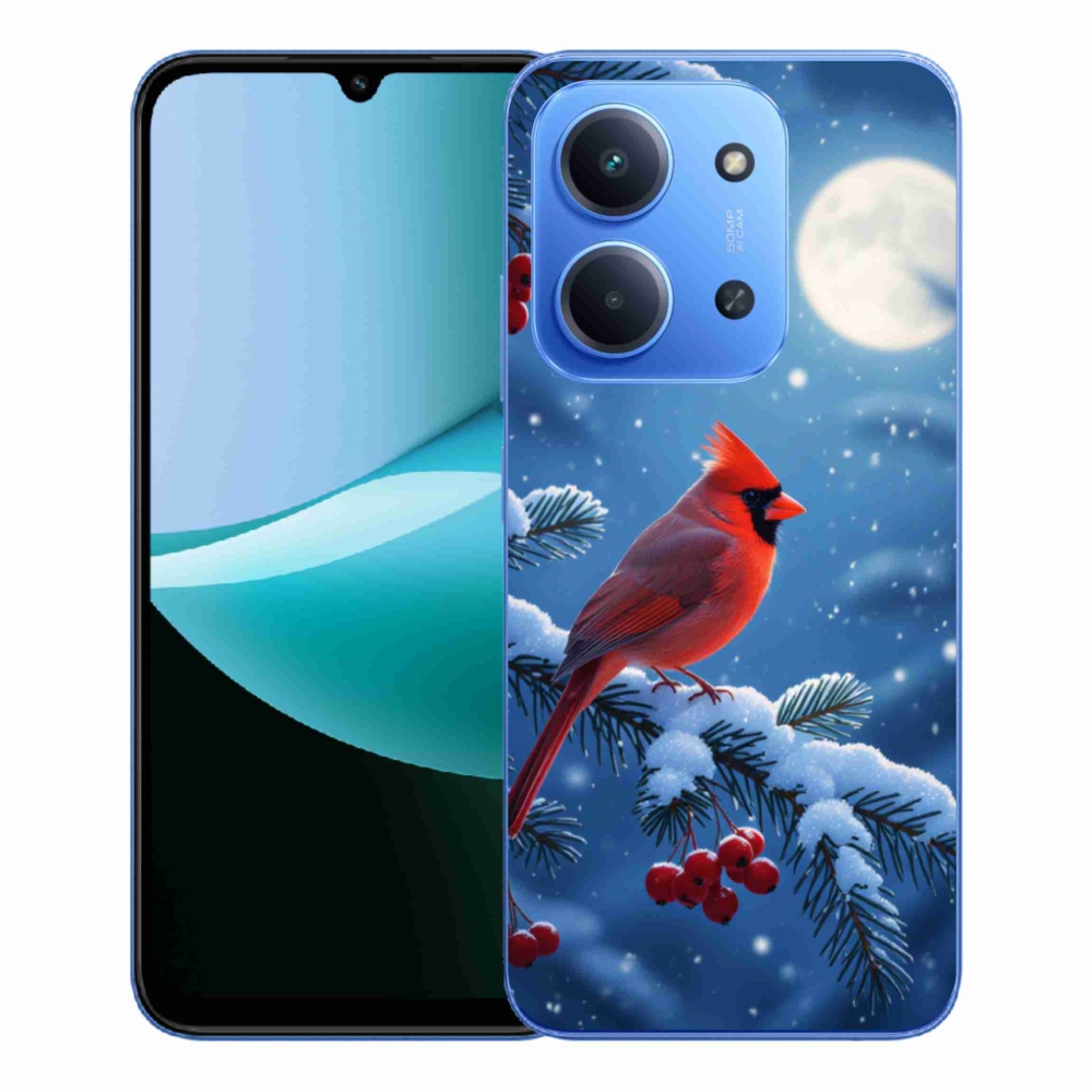 Gélový kryt mmCase na Xiaomi Redmi 15C 173mm - kardinál červený