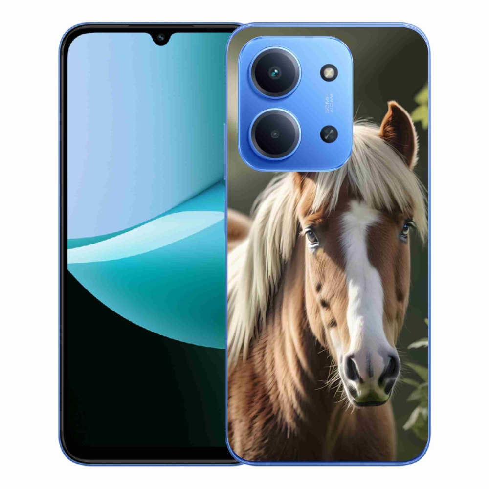 Gélový kryt mmCase na Xiaomi Redmi 15C 173mm - kôň so svetlou hrivou