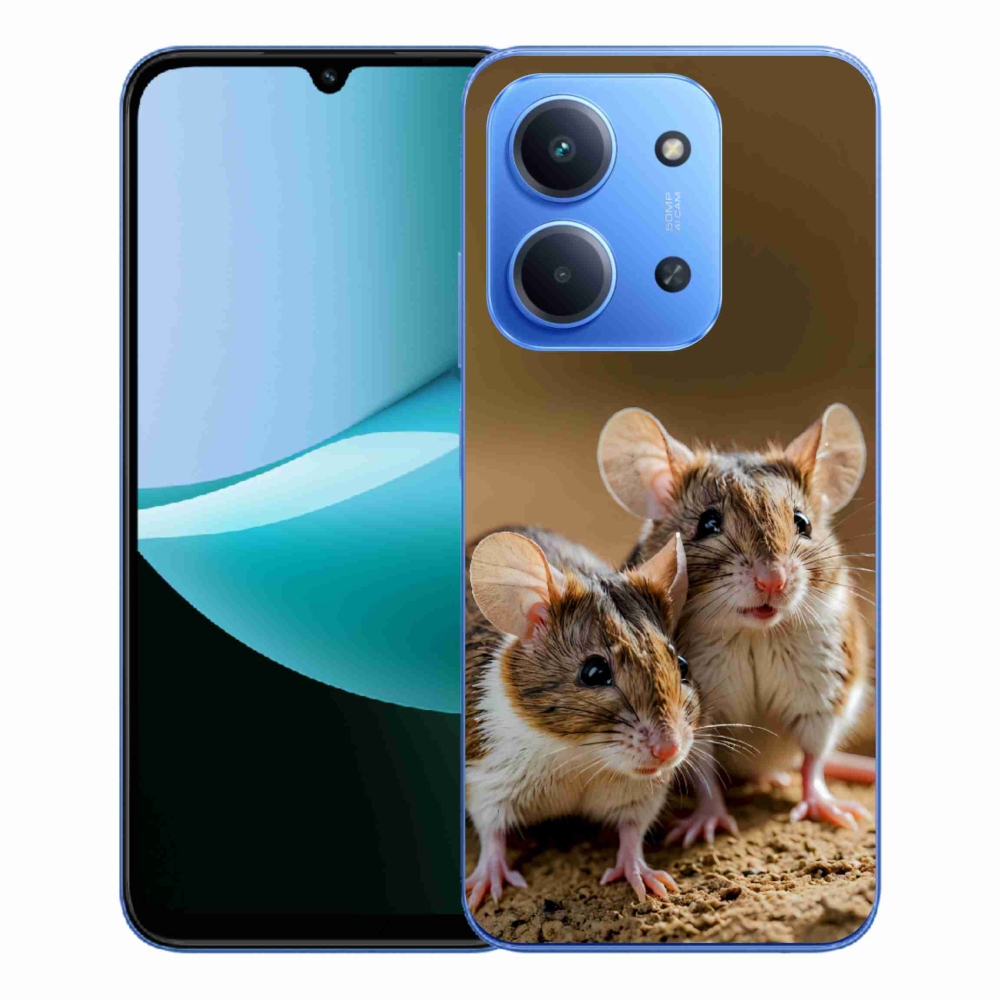 Gélový kryt mmCase na Xiaomi Redmi 15C 173mm - myší duo