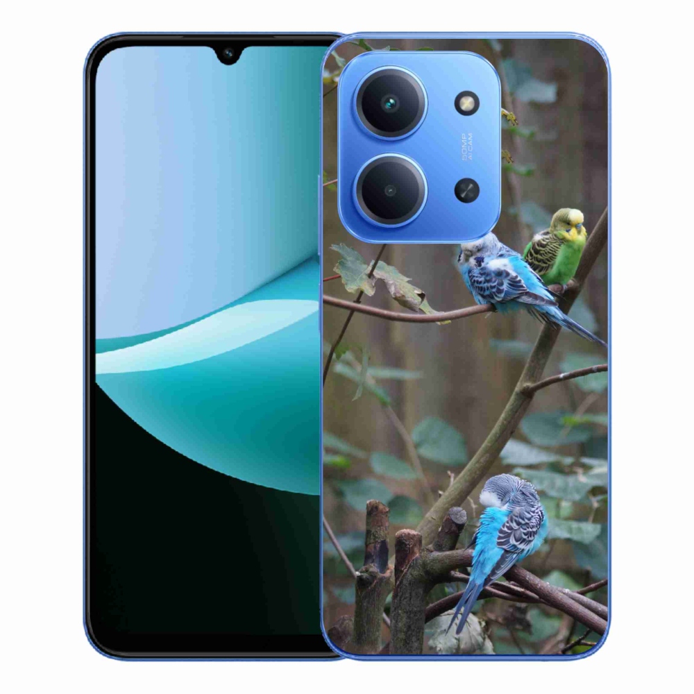 Gélový kryt mmCase na Xiaomi Redmi 15C 173mm - papagáje na vetve