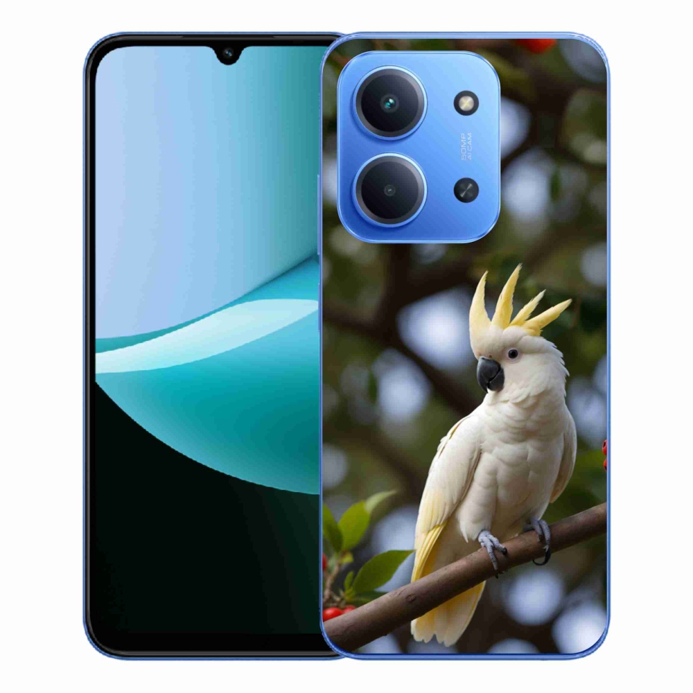 Gélový kryt mmCase na Xiaomi Redmi 15C 173mm - papagáj kakadu 3