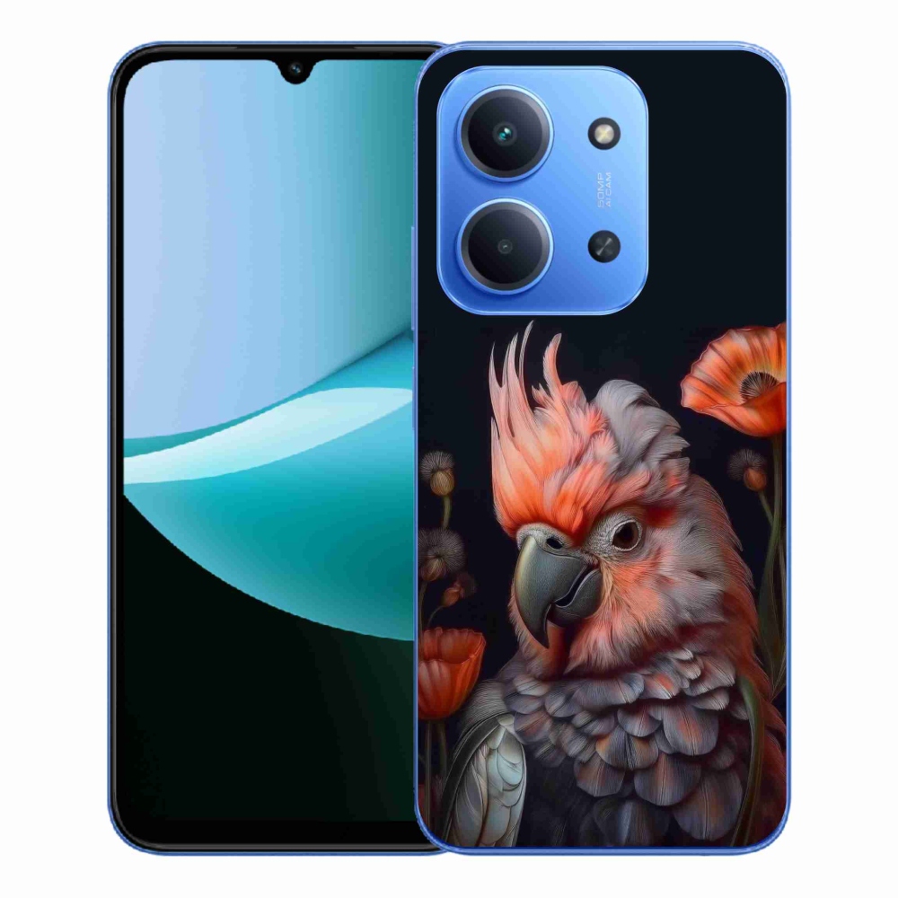 Gélový kryt mmCase na Xiaomi Redmi 15C 173mm - papagáj kakadu vo farbách