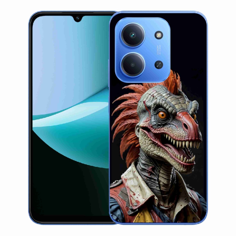 Gélový kryt mmCase na Xiaomi Redmi 15C 173mm - punk dinosaurus