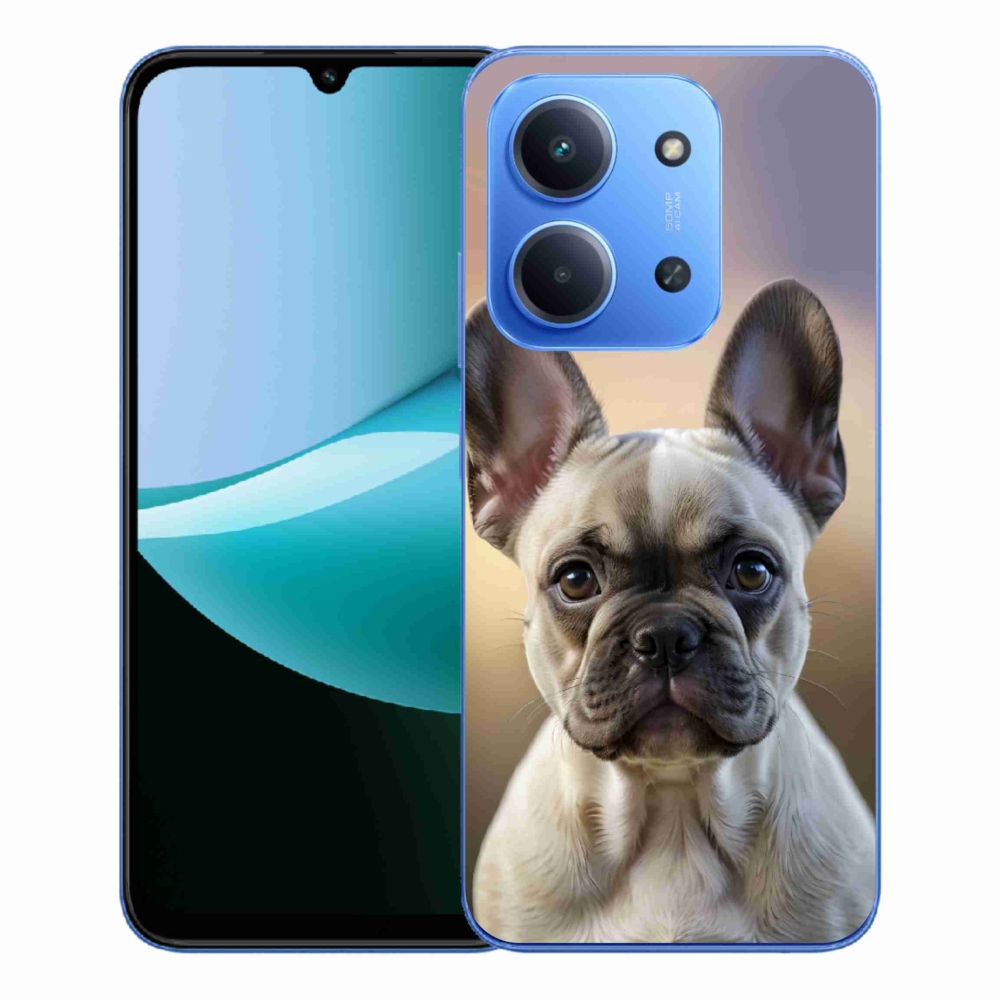 Gélový kryt mmCase na Xiaomi Redmi 15C 173mm - roztomilý francúzsky buldoček