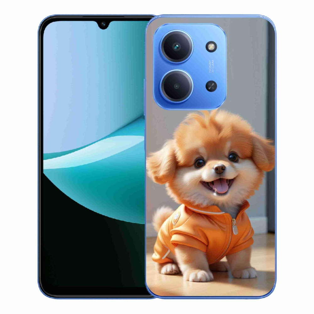 Gélový kryt mmCase na Xiaomi Redmi 15C 173mm - roztomilý pomeranian v mikine