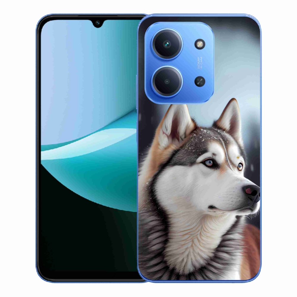Gélový kryt mmCase na Xiaomi Redmi 15C 173mm - sibírsky husky
