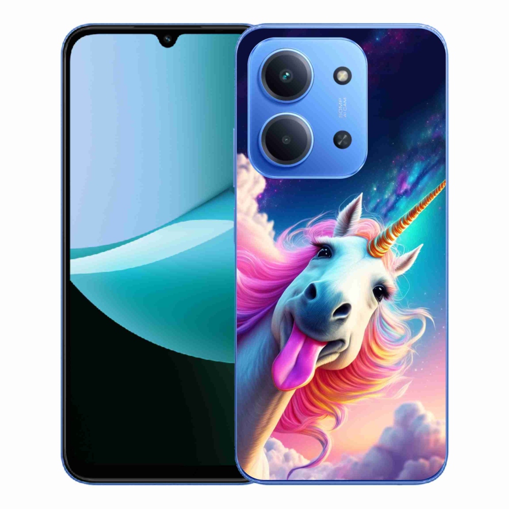 Gélový kryt mmCase na Xiaomi Redmi 15C 173mm - šialený jednorožec