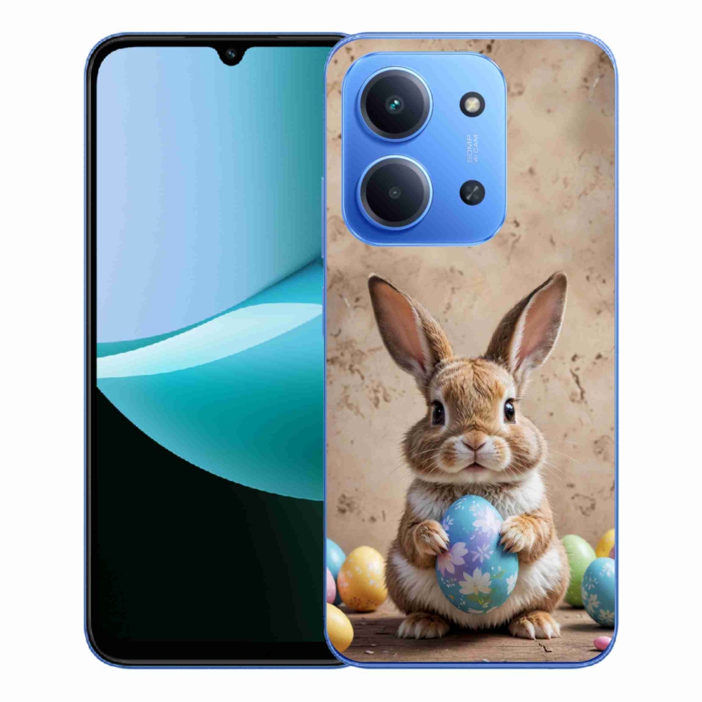 Gélový kryt mmCase na Xiaomi Redmi 15C 173mm - veľkonočný zajačik