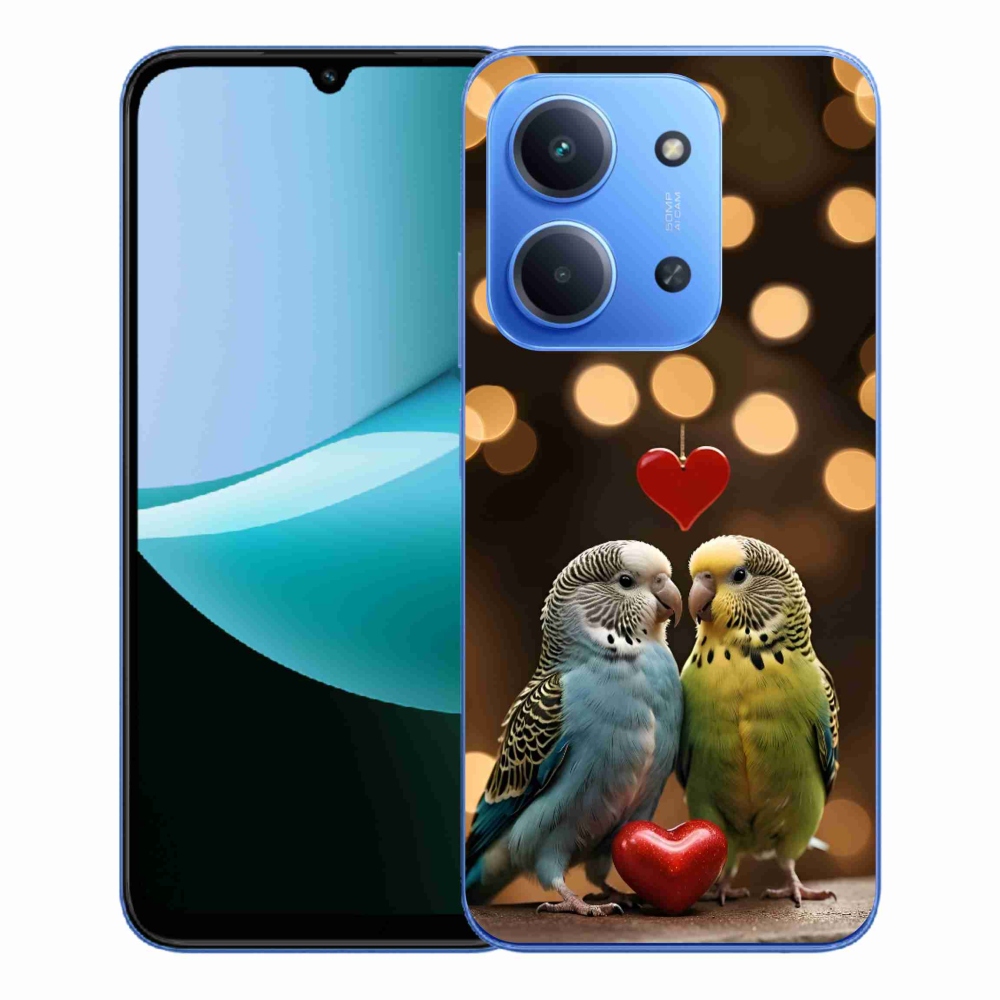 Gélový kryt mmCase na Xiaomi Redmi 15C 173mm - zamilovaní papagáje